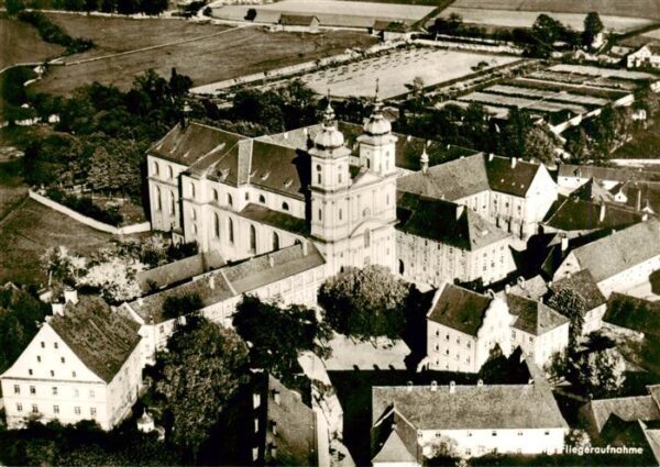 Waldsassen Kirche und Abtei Fliegeraufnahme