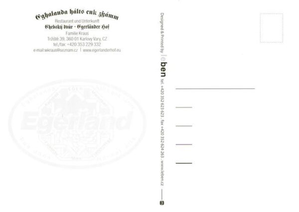 Karlovy Vary Karlsbad Restaurant Egerlaender Hof Gastraeume – Bild 2