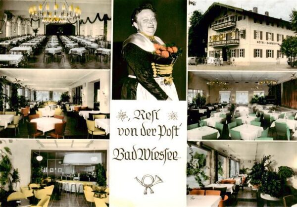 Bad Wiessee Tegernsee Hotel Gaststaette zur Post Gastraeume Resi von der Post
