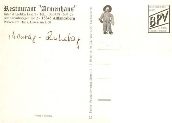 Altlandsberg Brandenburg Restaurant Armenhaus Storchennest Gastraeume – Bild 2