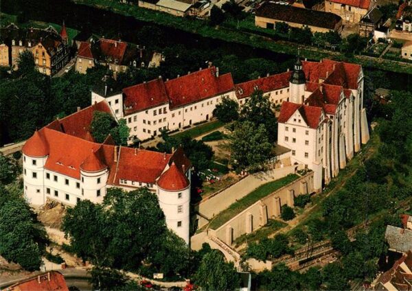 Nossen Schloss Nossen Fliegeraufnahme
