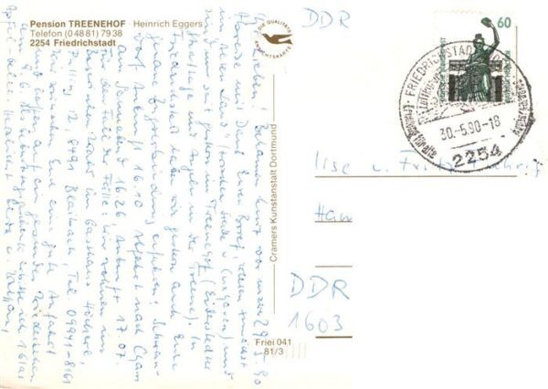Friedrichstadt Eider Pension Treenhof Gastraum Seepartie – Bild 2