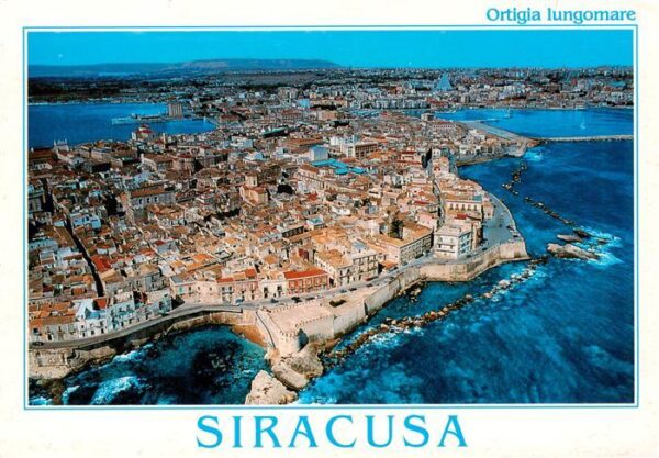 Siracusa Syrakus Sicilia Fliegeraufnahme