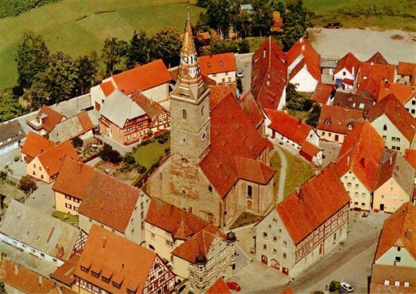 Eschenbach Wolframs Liebfrauenmuenster Fliegeraufnahme