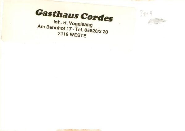 Weste Uelzen Gasthaus Cordes – Bild 2