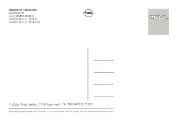 Baden-Baden Waldhotel Forellenhof – Bild 2