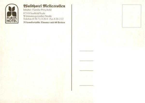 Saalfeld Saale Waldhotel Mellestollen Appartement Huette Spielplatz – Bild 2