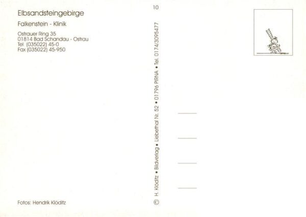 Ostrau Bad Schandau Falkenstein Klinik Elbsandsteingebirge Rezeption Bruecke – Bild 2
