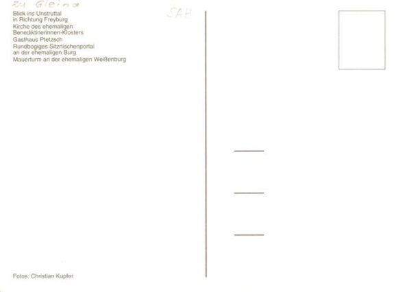 Zscheiplitz Freyburg Unstrut Unstruttal Kirche Gasthaus Pietzsch Rundbogisches S – Bild 2