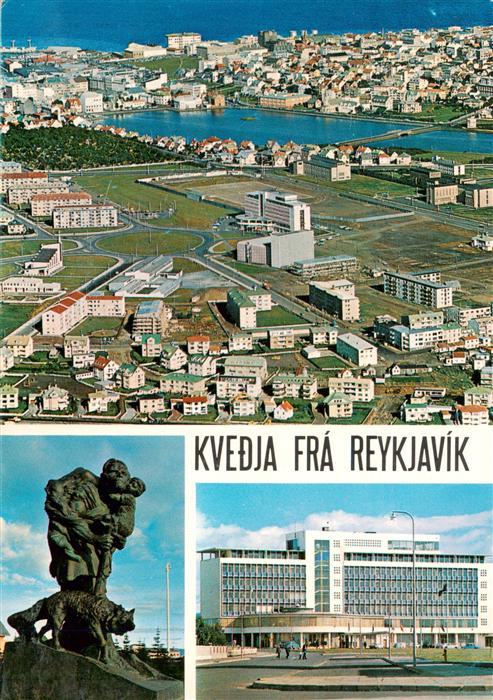 Reykjavík Island Fliegeraufnahme Monument Hotel