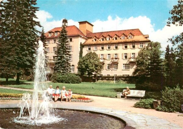 Bad Brambach Joliot Curie Haus Springbrunnen