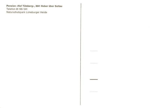 Heber  Schneverdingen Soltau Lueneburger Heide Pension Hof Tuetsberg – Bild 2