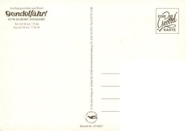 Jonsdorf Saechsische Schweiz Hotel Gondelfahrt Gastraum Gondelteich – Bild 2