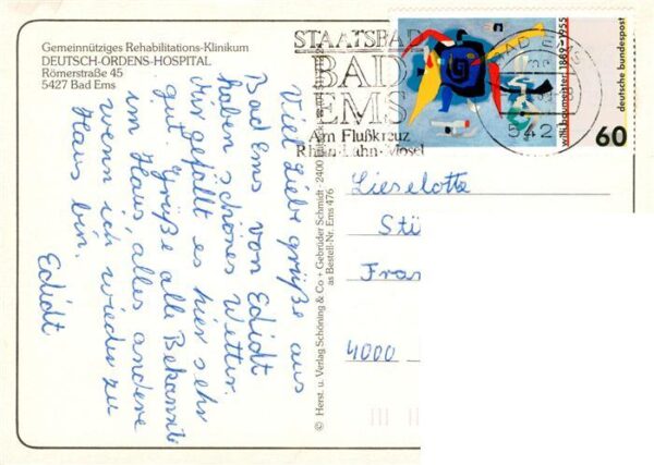 Bad Ems Lahn Deutsch Ordens Hospital Rezeption Gastraeume – Bild 2