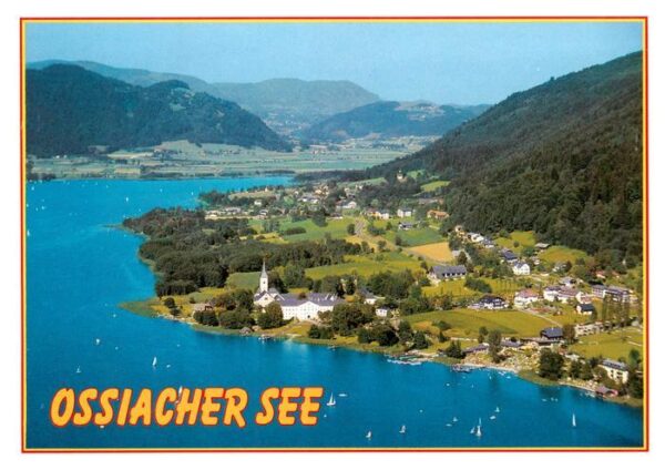 Ossiach Ossiachersee Kaernten AT Fliegeraufnahme