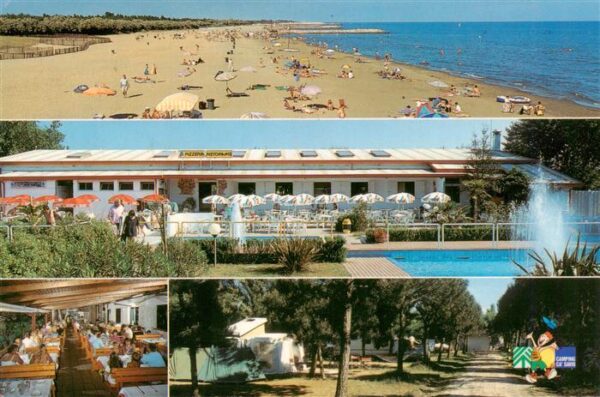 Treporti Venezia IT Camping Ca Savio Strandpartie Restaurant
