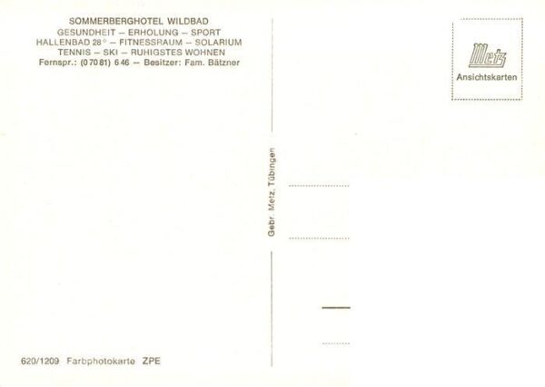 Wildbad Schwarzwald Sommerberghotel Blick von der Terrasse – Bild 2