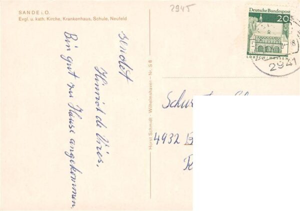 Sande Friesland Ev und kath Kirche Krankenhaus Schule Neufeld – Bild 2