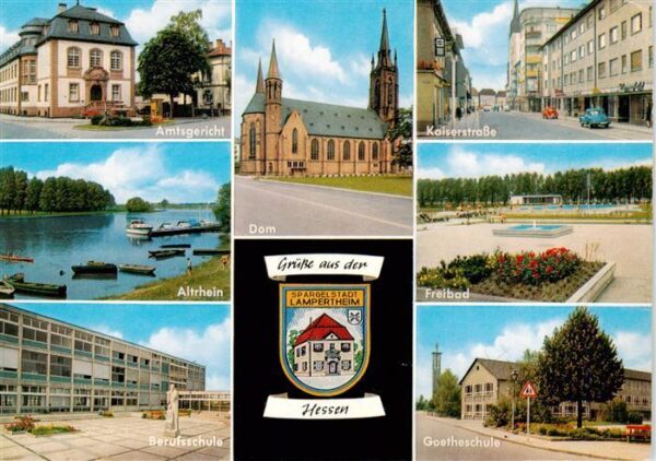 Lampertheim Bergstrasse Amtsgericht Altrhein Berufsschule Dom Kaiserstrasse Frei