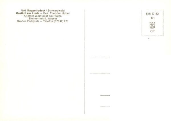 Kappelrodeck Gasthof zur Linde – Bild 2