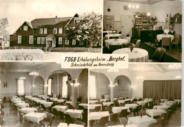 Schmiedefeld Rennsteig FDGB Erholungsheim Berghof Gastraeume