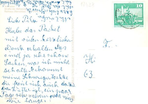 Wolgast Mecklenburg-Vorpommern Am Hafen Strasse der Befreiung Rathaus – Bild 2