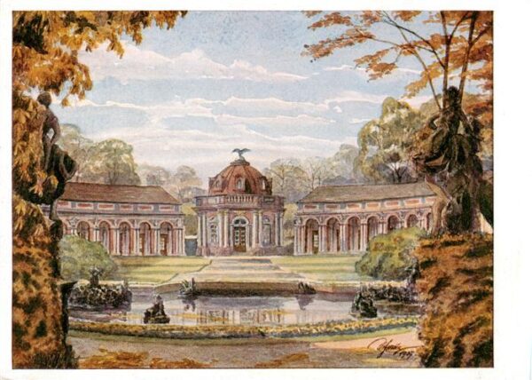 Bayreuth Eremitage Aquarell