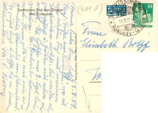 Bad Kissingen Sanatorium Prof von Dapper – Bild 2
