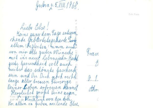 Guben Wilhelm Pieck Strasse Postamt Strasse der Freundschaft Wilhelm Pieck Schul – Bild 2