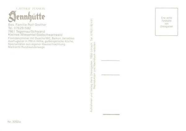 Schwand Tegernau Gasthof Pension Sennhuette Panorama – Bild 2