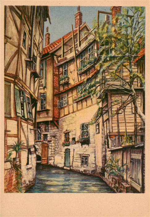 Quedlinburg Klein Venedig Gemaelde