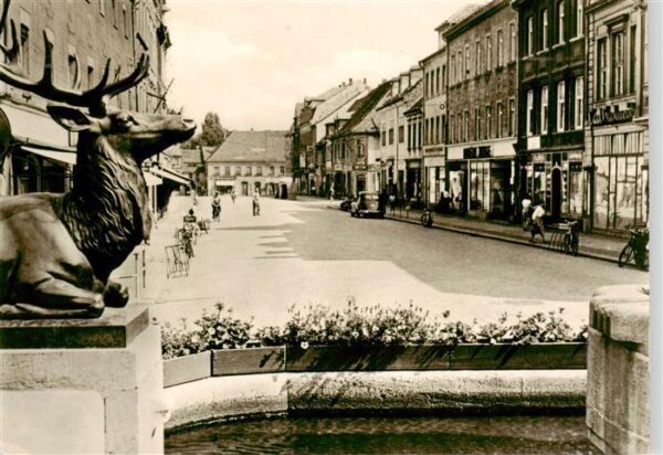 Grossenhain Sachsen Blick vom Karl Marx Platz zum Frauenmarkt