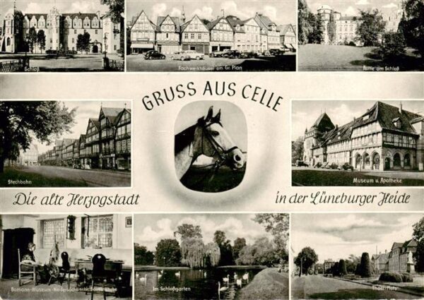 Celle  Niedersachsen Schloss Fachwerkhaeuser Stechbahn Museum Apotheke Museum Im