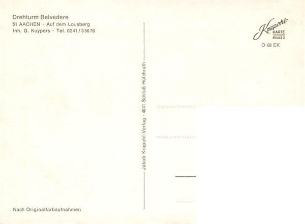 Aachen Drehturm Belvedere Luetticher Barockstube Alt Aachen – Bild 2