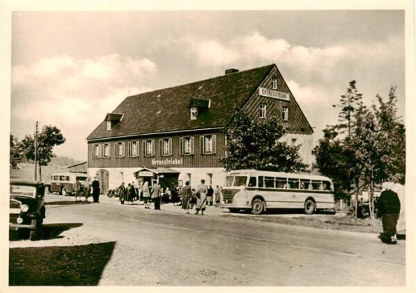 Zinnwald-Georgenfeld Erzgebirge Sachsen Speisegaststaette Grenzsteinhof