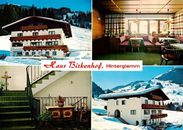 Hinterglemm Saalbach Haus Birkenhof Gastraum Treppenaufgang