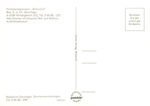 Hinterglemm Saalbach Haus Birkenhof Gastraum Treppenaufgang – Bild 2