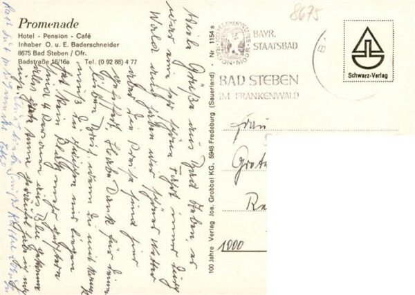 Bad Steben Hotel Promenade Gastraum – Bild 2