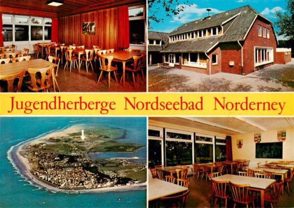 Norderney Nordseebad Jugendherberge Gastraeume Fliegeraufnahme