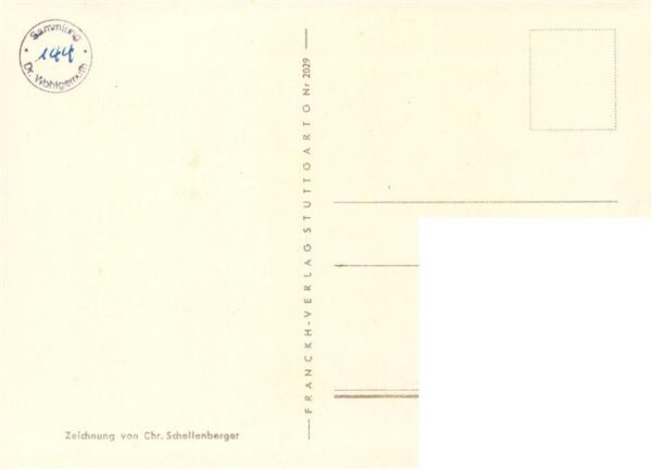 Stuttgart Rathaus Altstadt Kuenstlerkarte – Bild 2