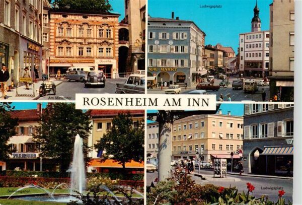 Rosenheim  Bayern Am Mitterntor Ludwigsplatz Salinengarten
