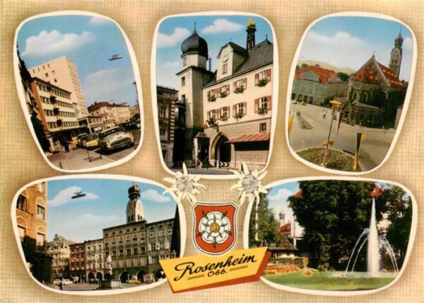 Rosenheim  Bayern Muenchener Strasse Mitterntor Pfarrkirche Ludwigsplatz Salinen