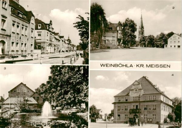 Weinboehla Bahnhofstrasse Kirchplatz Anlagen am Kirchplatz Karl Liebknecht Platz