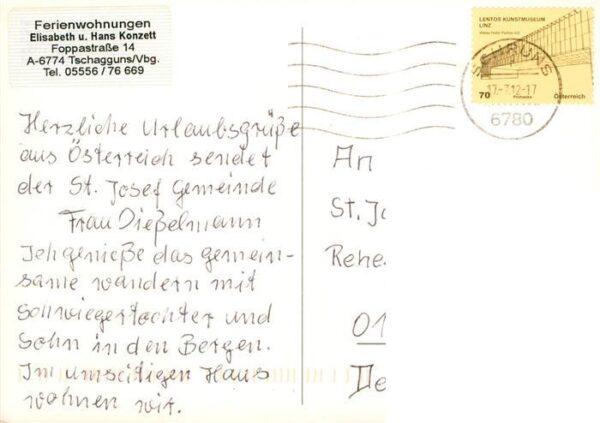 Tschagguns Vorarlberg Gaestehaus Konzett – Bild 2