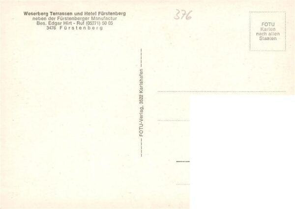 Fuerstenberg  Weser Weserberg Terrassen und Hotel Fuerstenberg Gastraeume – Bild 2