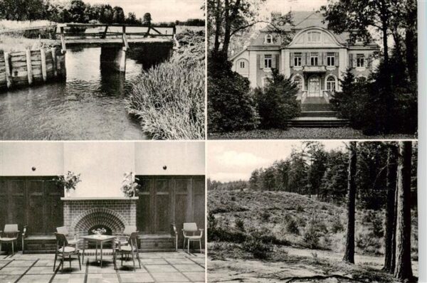 Vierhoefen  Winsen Heide Haus Schnede Kaminzimmer Panorama Bruecke