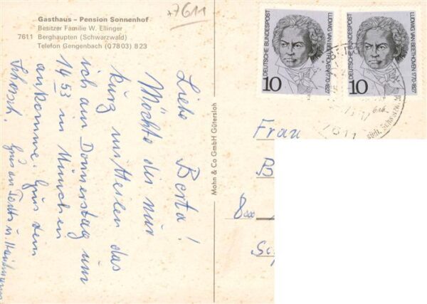 Berghaupten Gasthaus Pension Sonnenhof – Bild 2