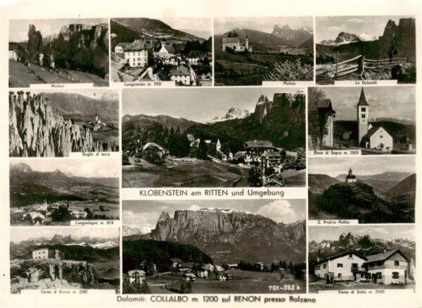 Klobenstein Ritten Collalbo Renon Suedtirol IT Umgebung Teilansichten Kirche
