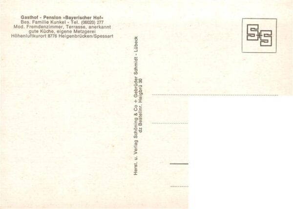 Heigenbruecken Gasthof Pension Bayerischer Hof Gastraeume – Bild 2