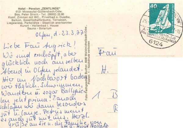 Guettersbach Hotel Pension Zentlinde Hausansicht Restaurant Speiseraum Hallenbad – Bild 2